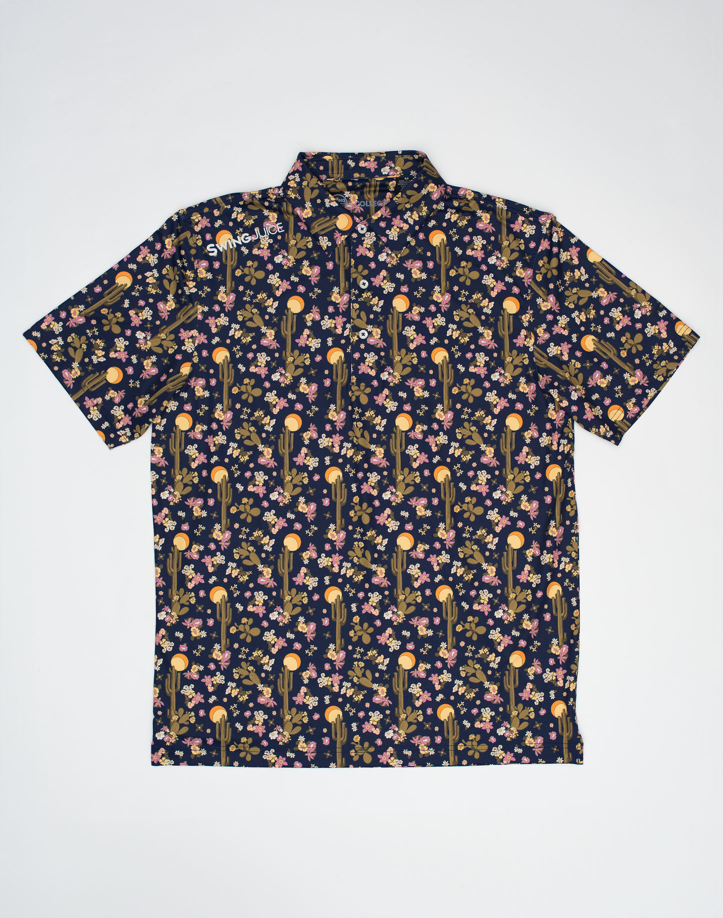 Golf Desert At Dusk Men's Polo - The Golf Guys Online
