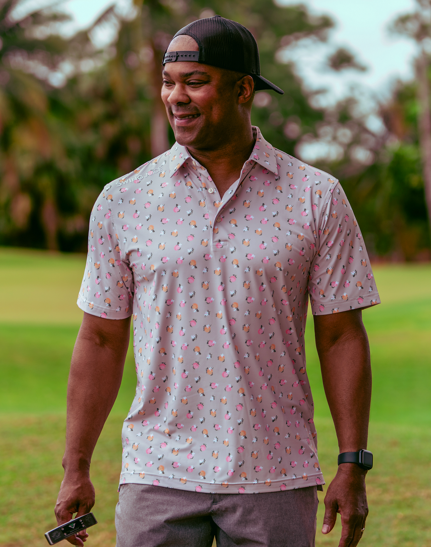 Golf Orange Blossom Men's Polo - The Golf Guys Online