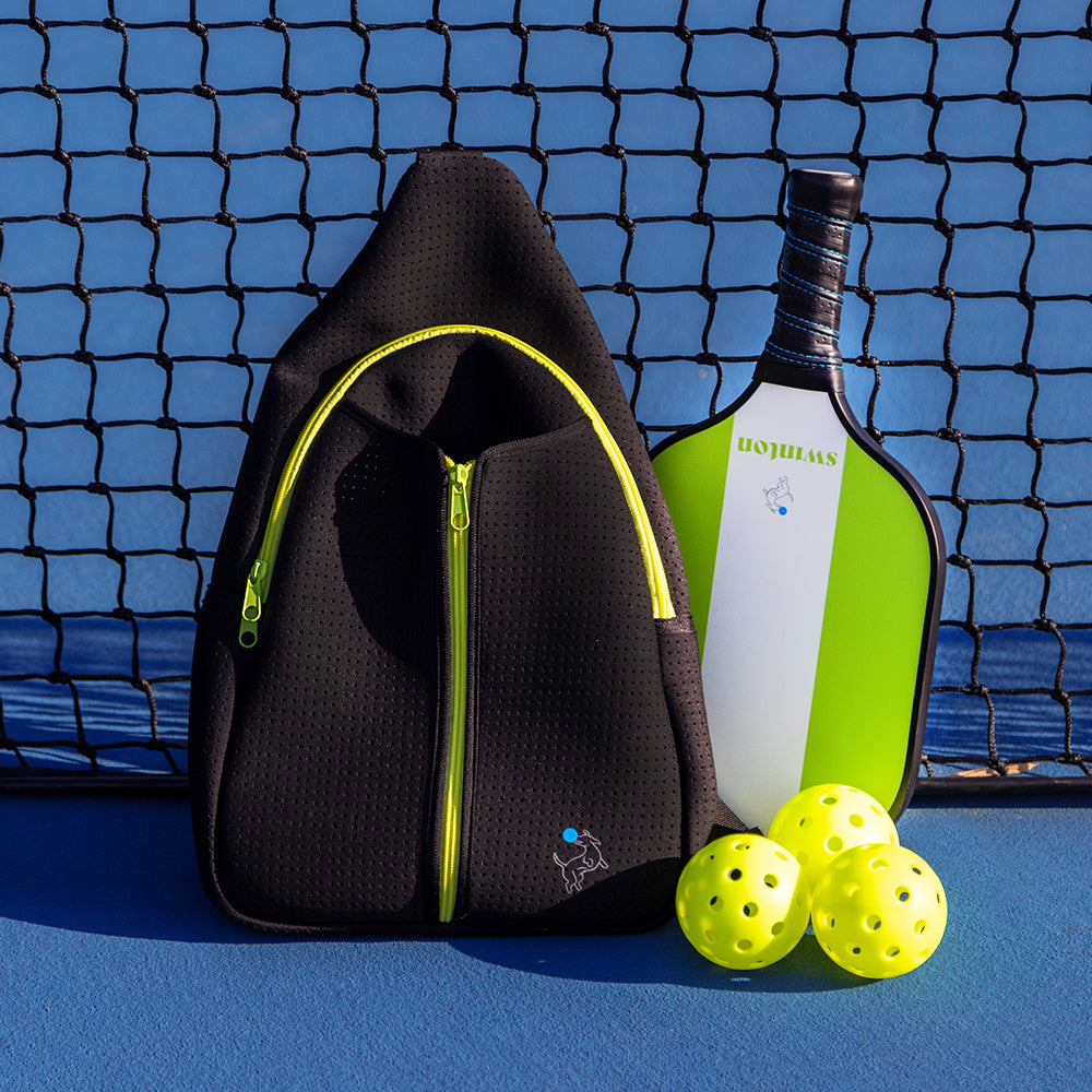Pickleball Starter Bundle - Black Sling Bag Combo - The Golf Guys Online