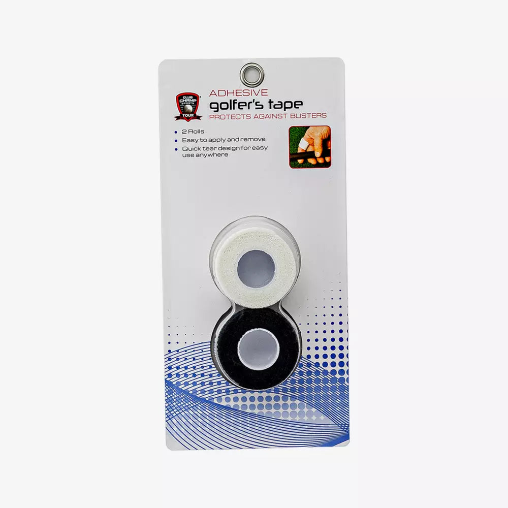 Adhesive Golfer's Tape - 2 Pack: 1 Black & 1 White Roll - The Golf Guys Online