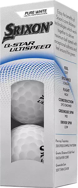 Srixon Q-Star Ultispeed Pure White Golf Balls