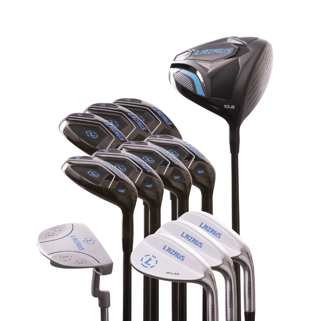 Lazrus Golf - 13 pc Set - Driver, 3 Wedges Set, Hybrids (4-PW), Putter & Bag (optional) - The Golf Guys Online