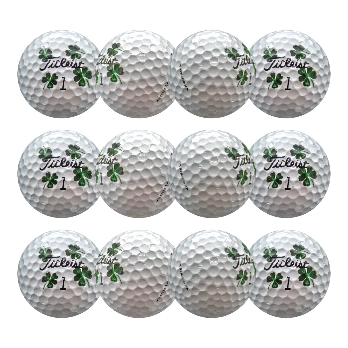 Refurbished Titleist Pro V1 Clover Golf Balls