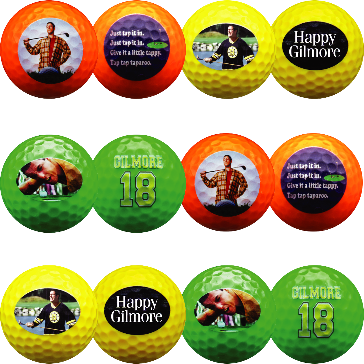 New Novelty Happy Gilmore Golf Balls