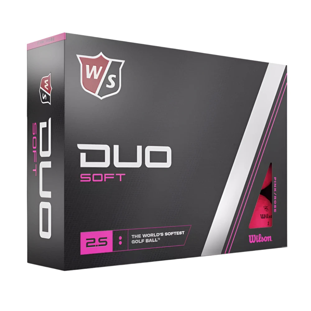 Wilson Duo Soft Pink 2023 Golf Balls - The Golf Guys Online