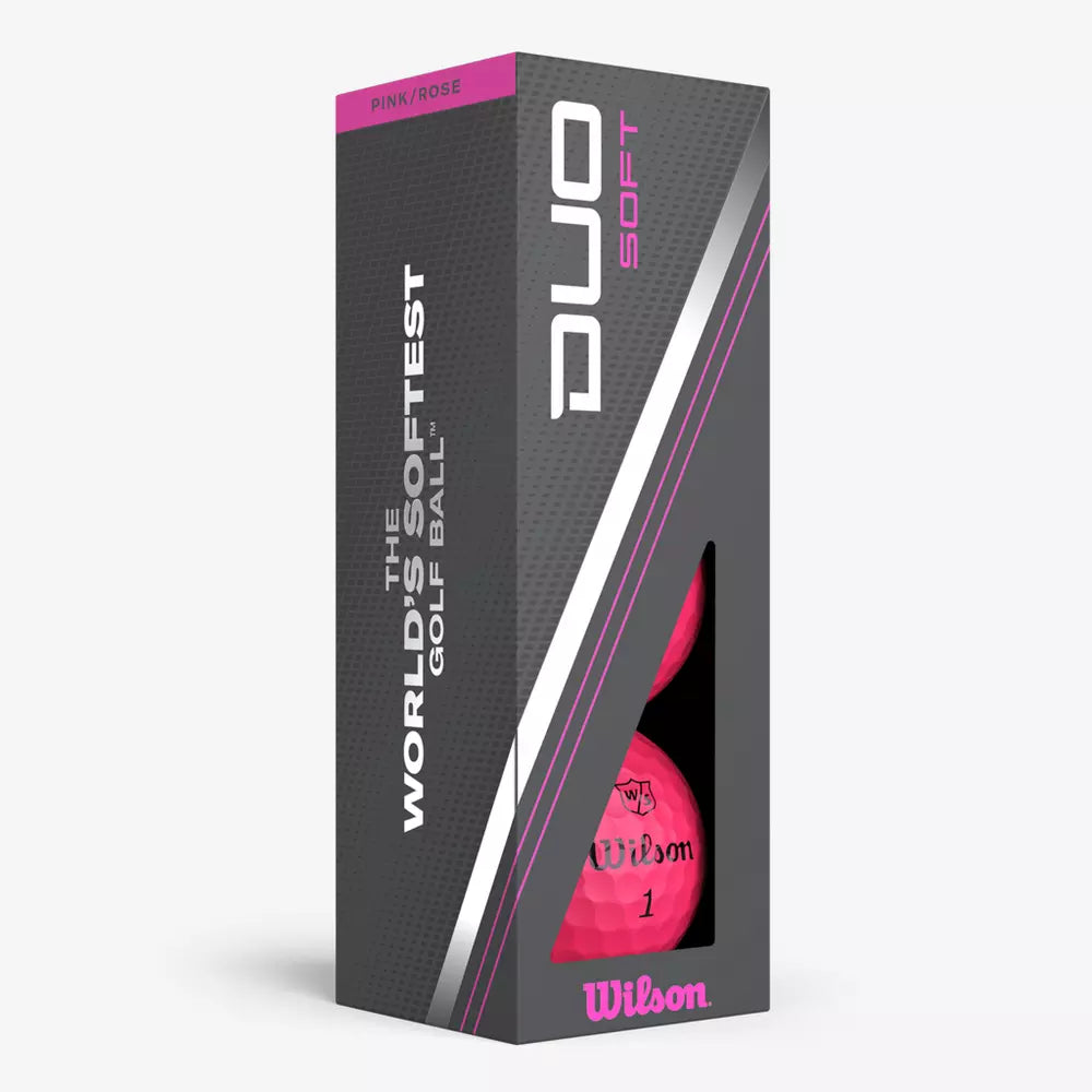 Wilson Duo Soft Pink 2023 Golf Balls - The Golf Guys Online