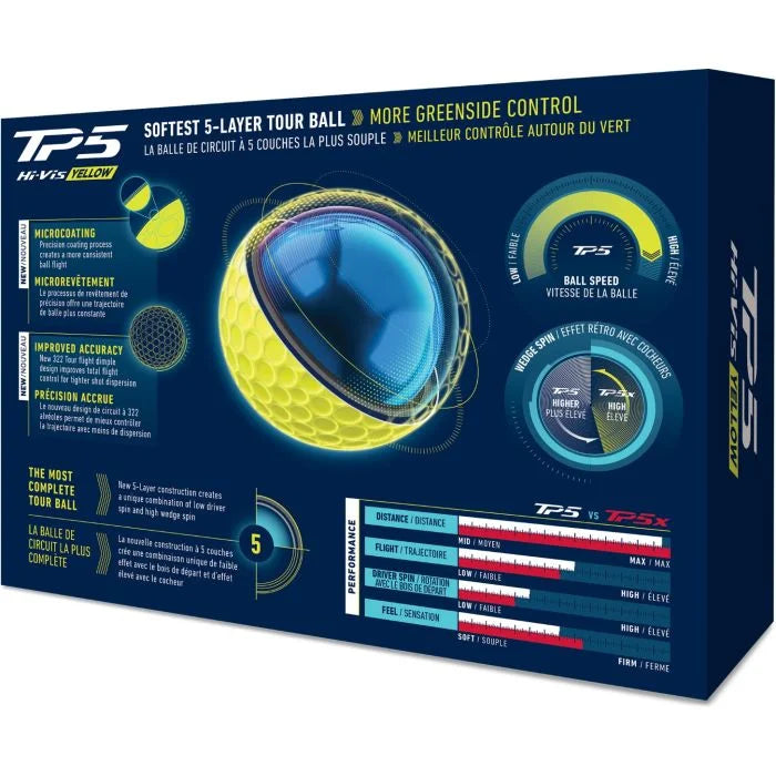 TaylorMade TP5 Yellow 2026 Golf Balls
