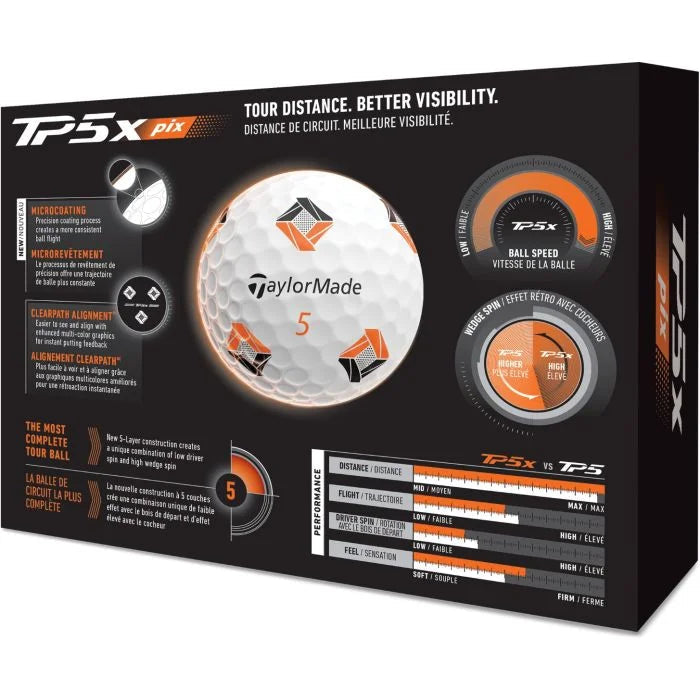 TaylorMade TP5x pix 2026 Golf Balls TaylorMade