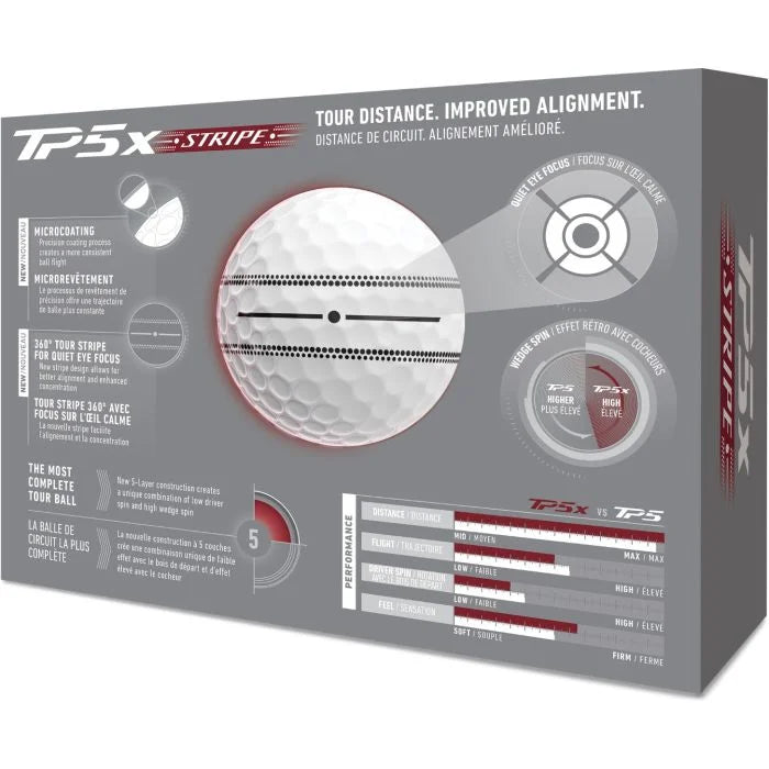 TaylorMade TP5x Stripe 2026 Golf Balls