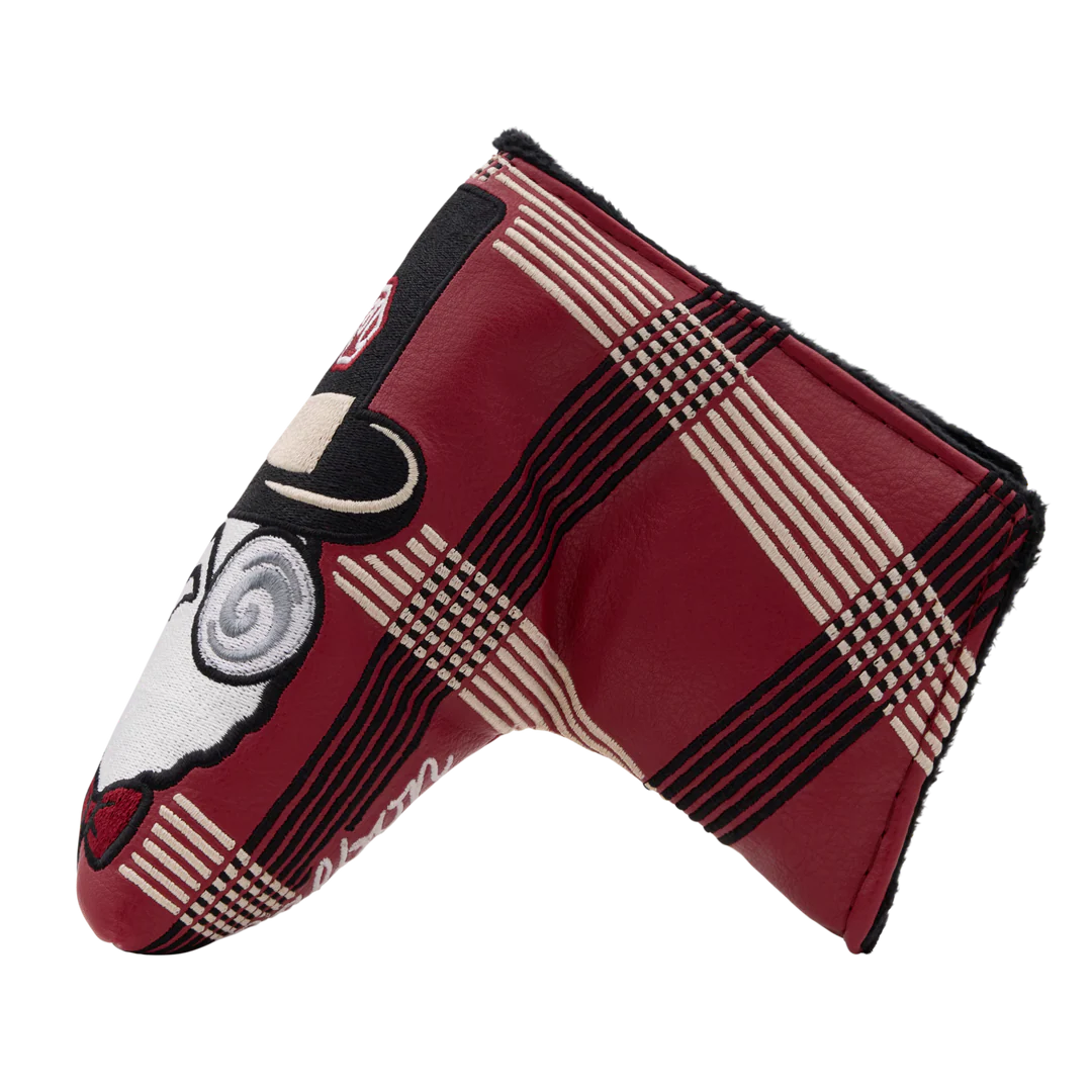 Malbon x Bettinardi Gangster Buckets Maroon Plaid Blade Putter Headcover