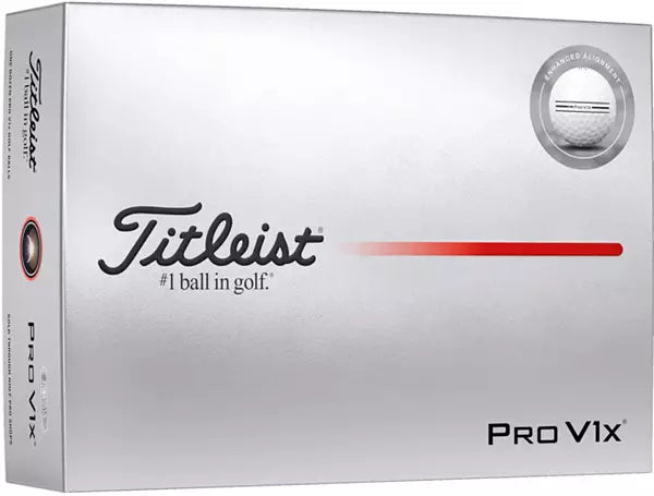 Titleist Pro V1x 2025 Enhanced Alignment Dozen Golf Balls