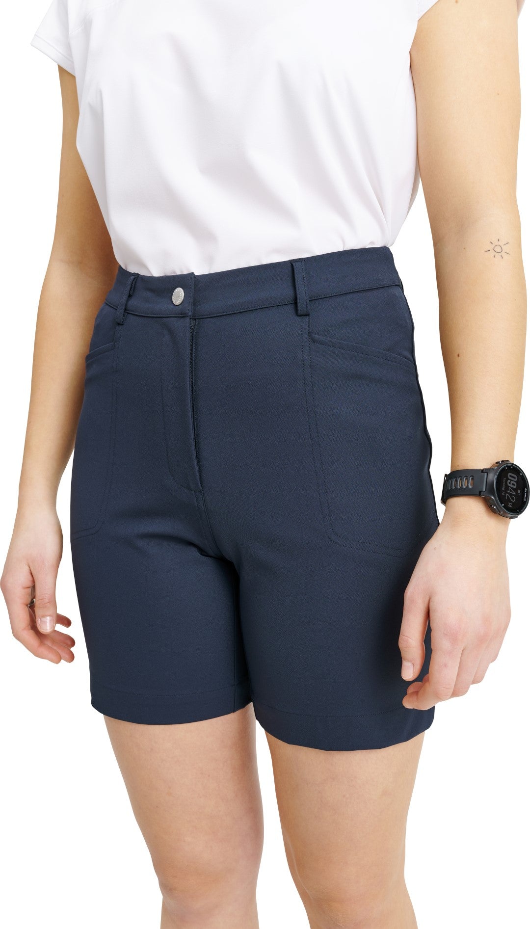 Women Elite Shorts (high waist)-4-ways stretch - The Golf Guys Online