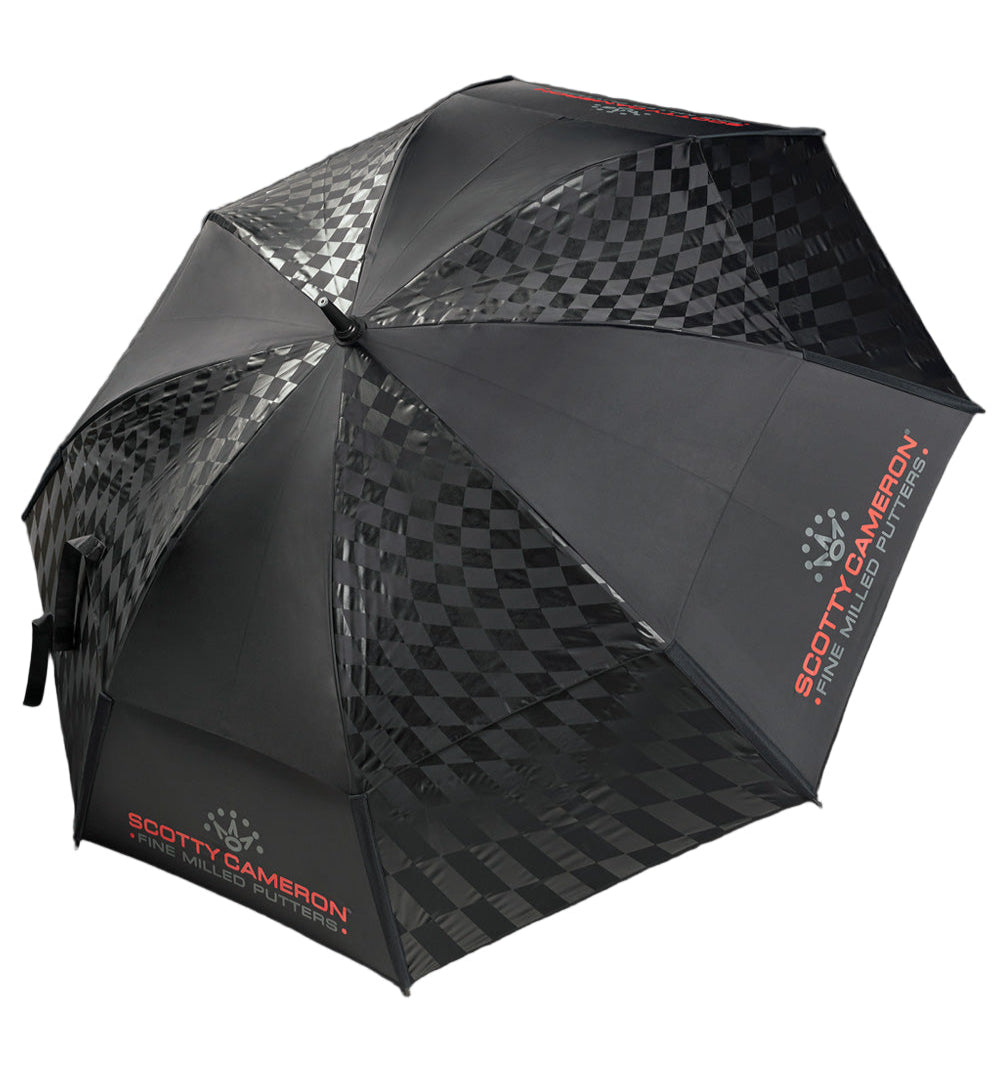 Scotty Cameron アンブレラ Scotty Cameron Black Checkered Umbrella – The Golf Guys Online