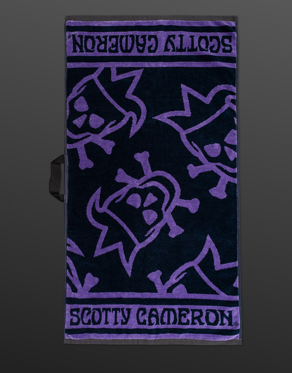 Limited Scotty Cameron - Tour Jester Golf Towel Black/Purple
