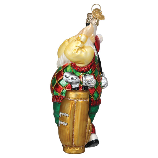Golfing Santa Ornament - The Golf Guys Online