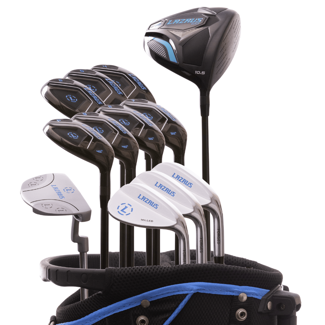 Lazrus Golf - 13 pc Set - Driver, 3 Wedges Set, Hybrids (4-PW), Putter & Bag (optional) - The Golf Guys Online