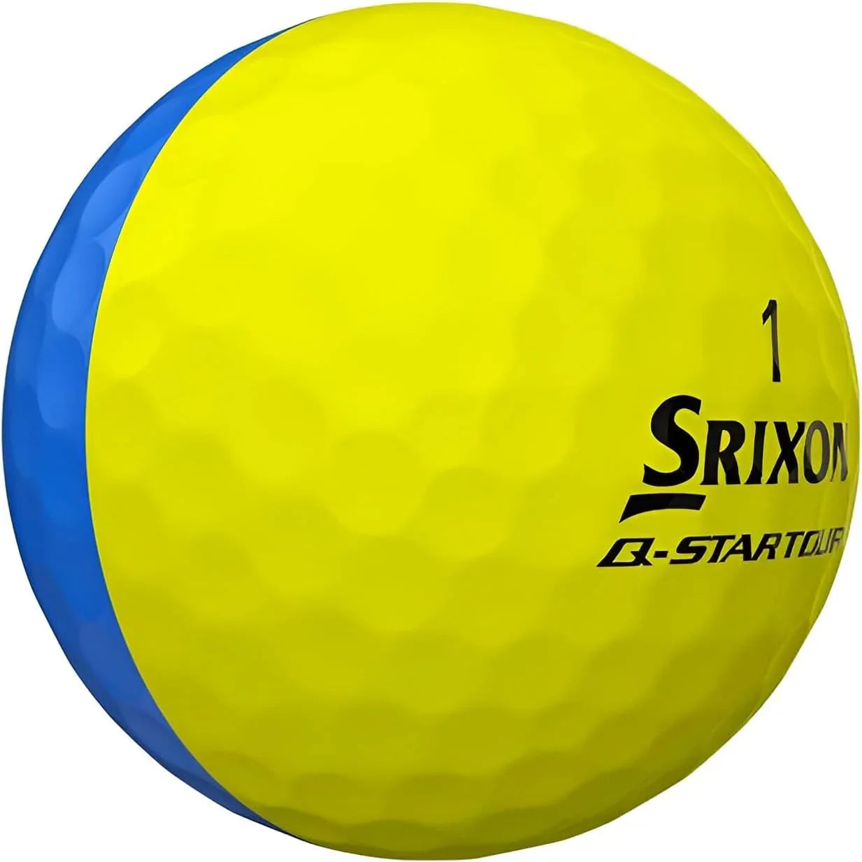 Srixon Q-Star Tour Divide 3 Brite Yellow & Blue Golf Balls - The Golf Guys Online
