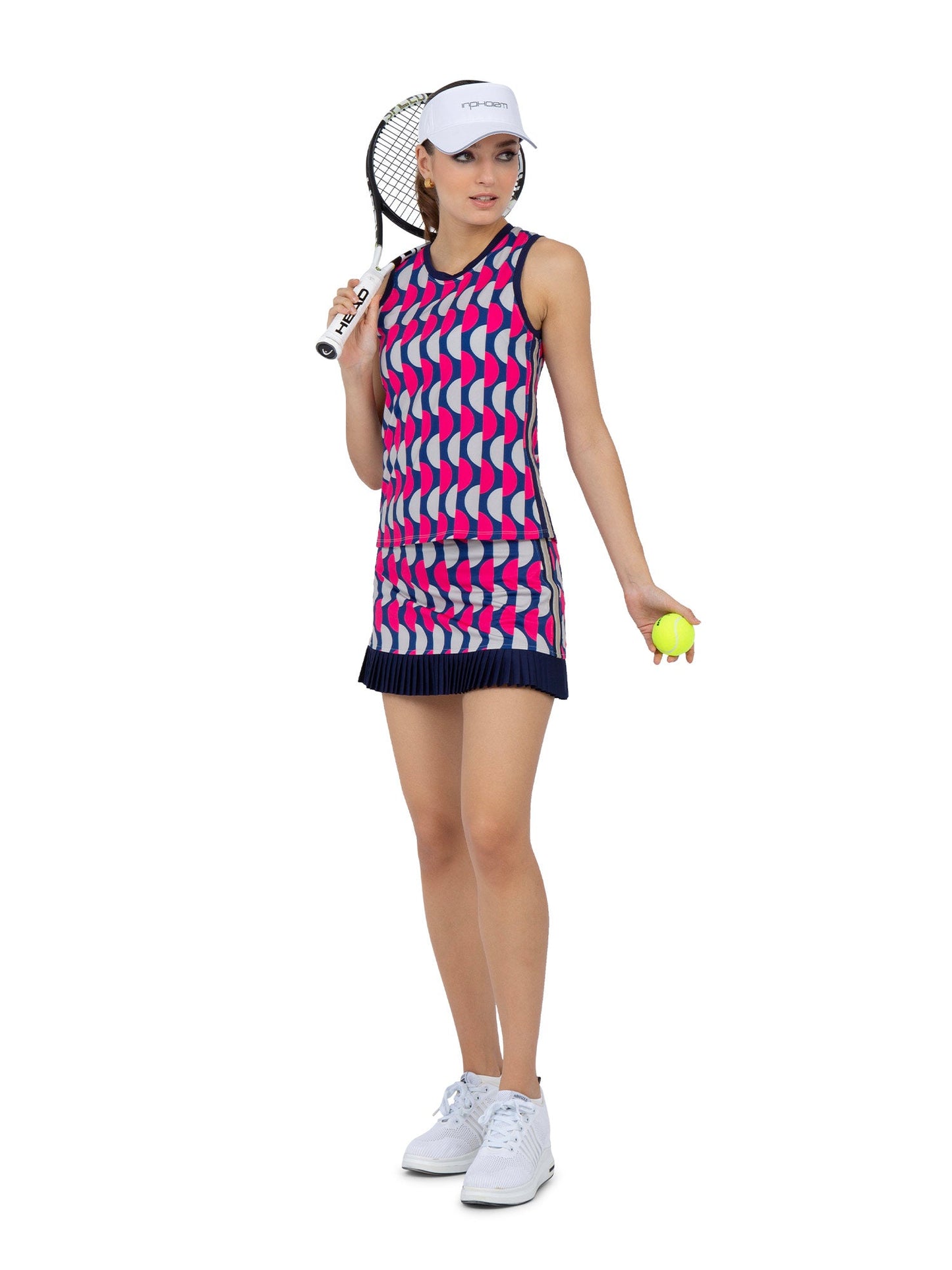 Geo Print Audrey Performance Tank - The Golf Guys Online