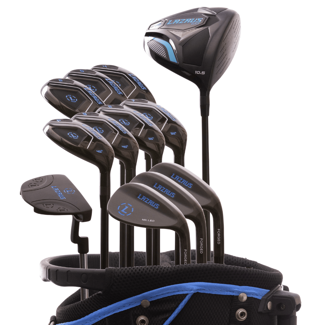 Lazrus Golf - 13 pc Set - Driver, 3 Wedges Set, Hybrids (4-PW), Putter & Bag (optional) - The Golf Guys Online