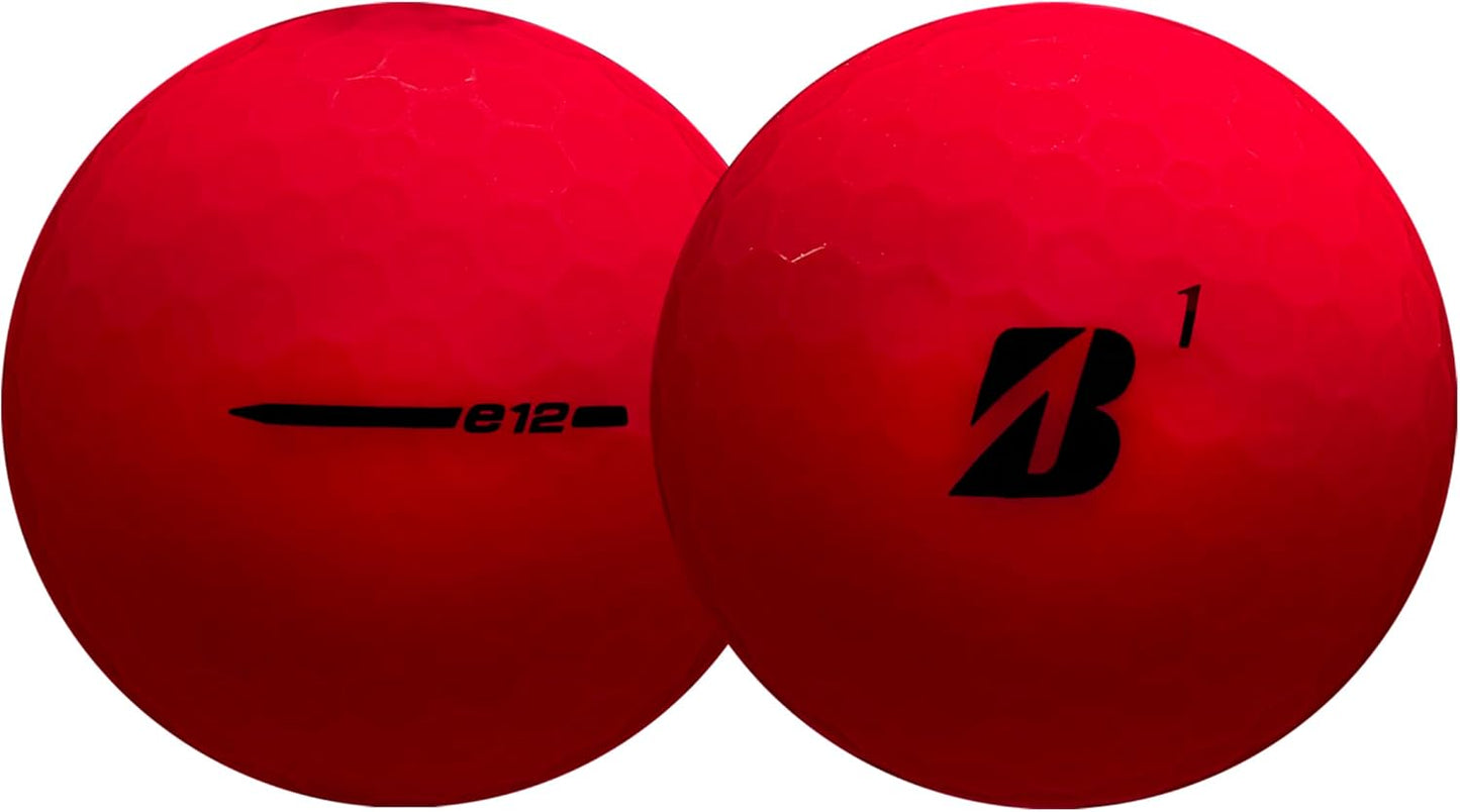 Bridgestone e12 Contact Matte Red 2023 Golf Balls - The Golf Guys Online