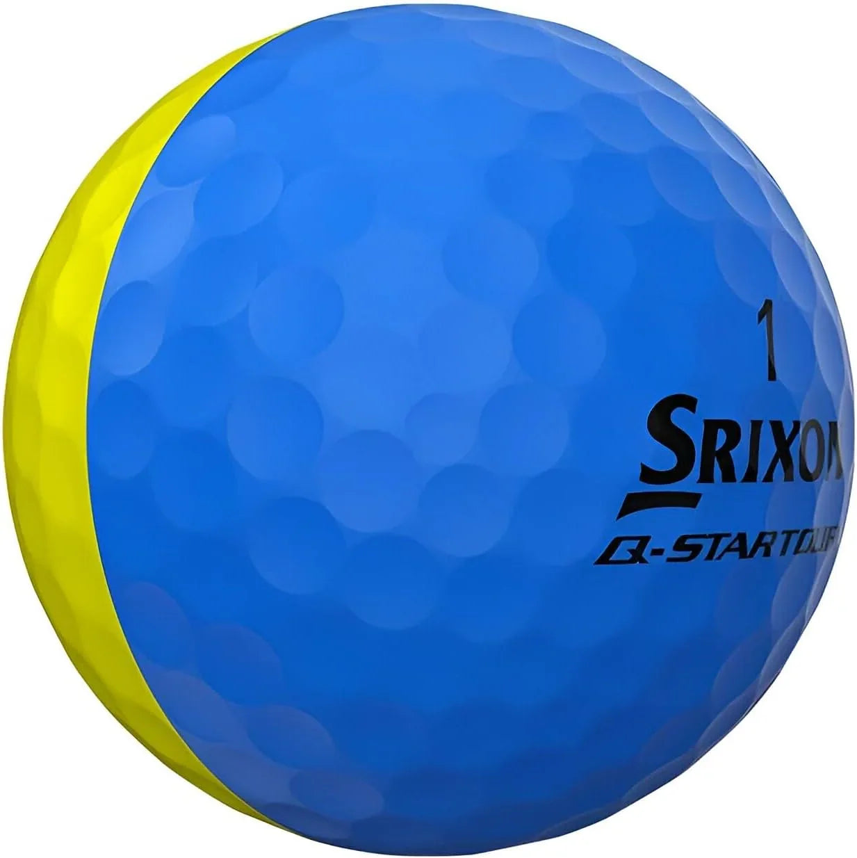 Srixon Q-Star Tour Divide 3 Brite Yellow & Blue Golf Balls - The Golf Guys Online