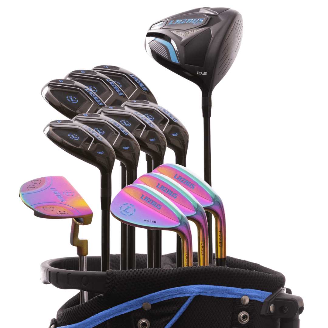 Lazrus Golf - 13 pc Set - Driver, 3 Wedges Set, Hybrids (4-PW), Putter & Bag (optional) - The Golf Guys Online