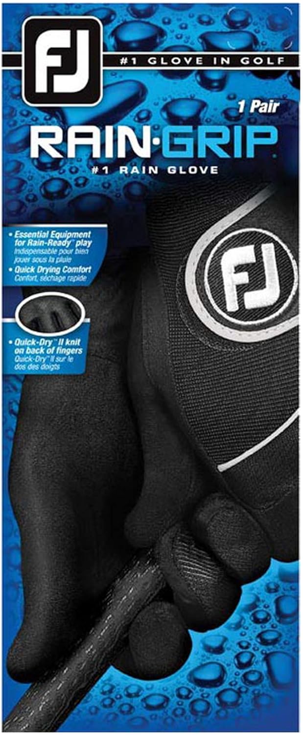 FootJoy RainGrip Womens Gloves 2023 Black - The Golf Guys Online