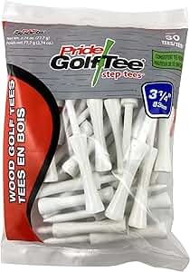Pride Sports 3 1/4" - 30 Count White Step Tees - The Golf Guys Online