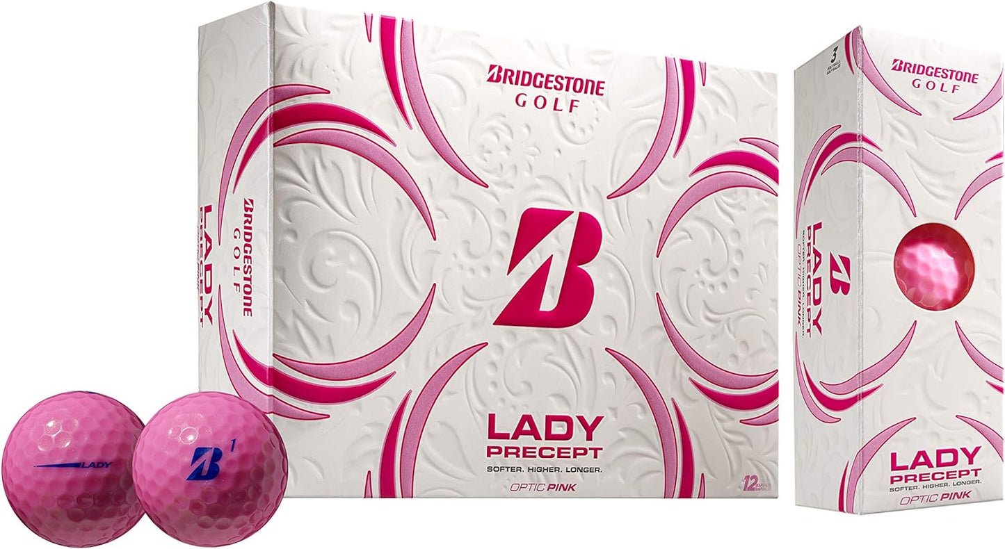 Bridgestone Lady Precept Pink Golf Balls - The Golf Guys Online