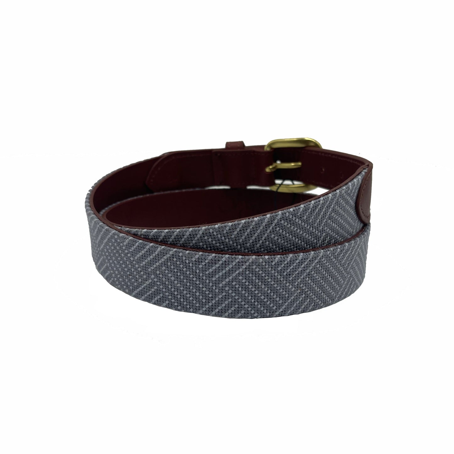 Needlepoint Texture Basketweave Steel Grey and Navy Blue - The Golf Guys Online