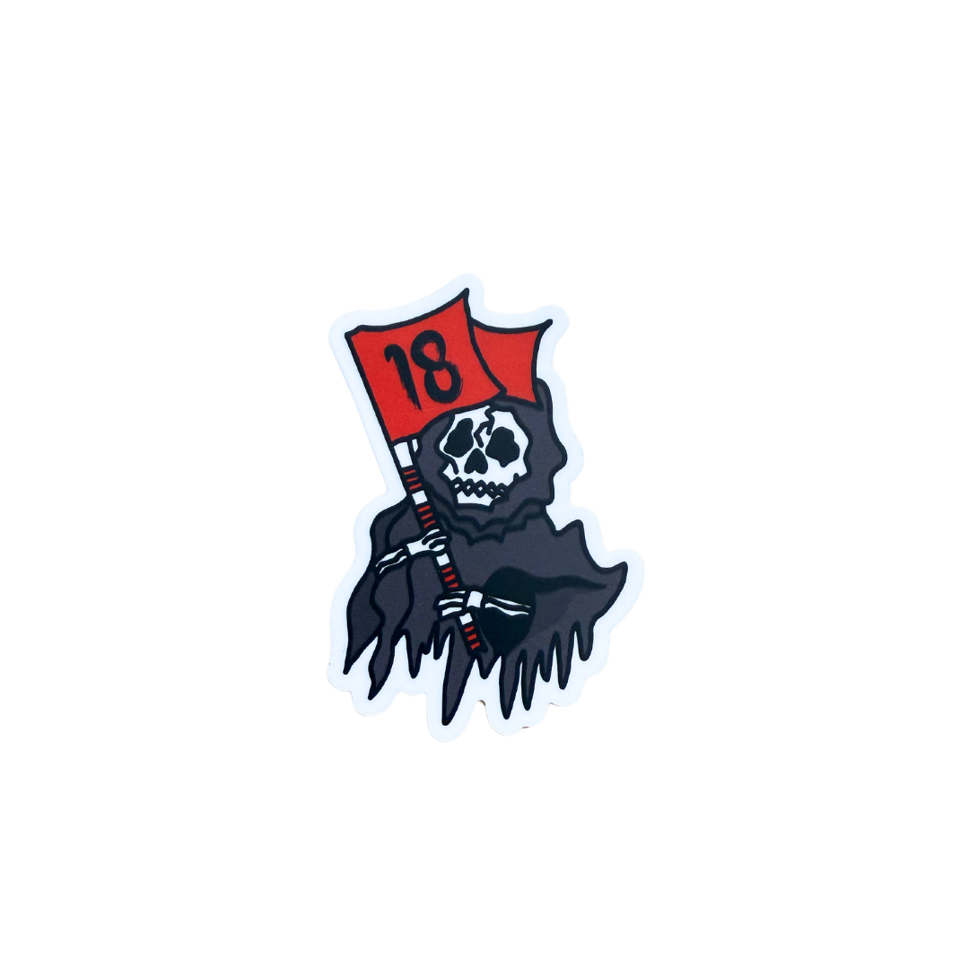 Deathly Shanker Sticker - The Golf Guys Online