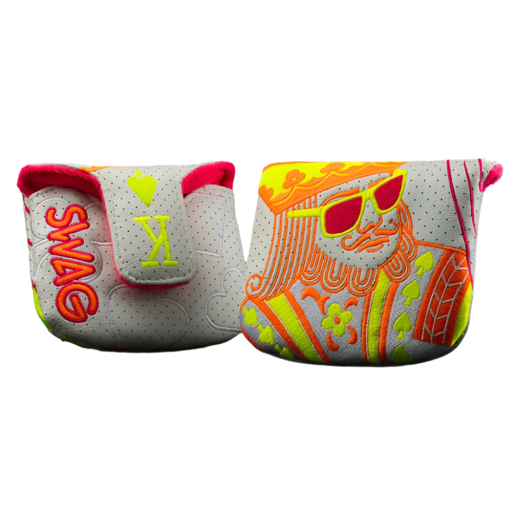 Swag Golf - Orange & Bolt King Mallet Putter Headcover *opened, no bag* - The Golf Guys Online