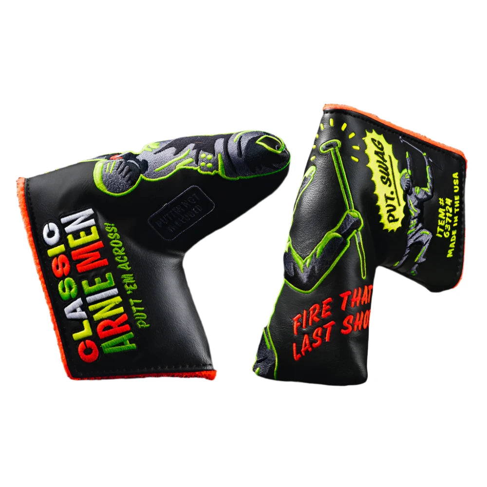 Swag Golf - Arnie Men 3.0 Blade Putter Headcover *opened, no bag* - The Golf Guys Online