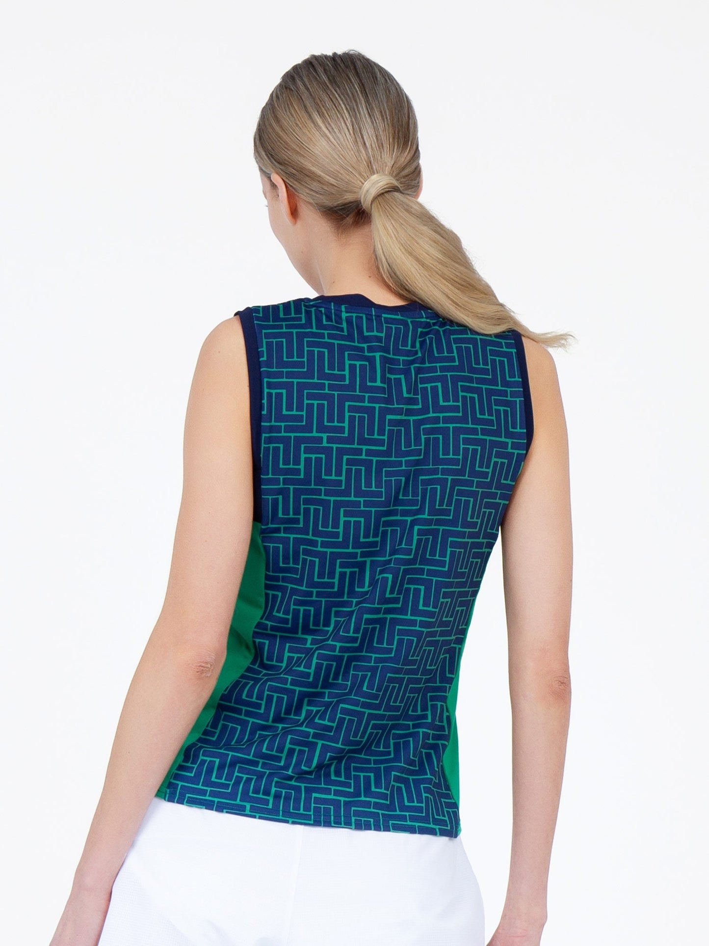 Harper Performance Tank - Ink Tessel/Ivy - The Golf Guys Online