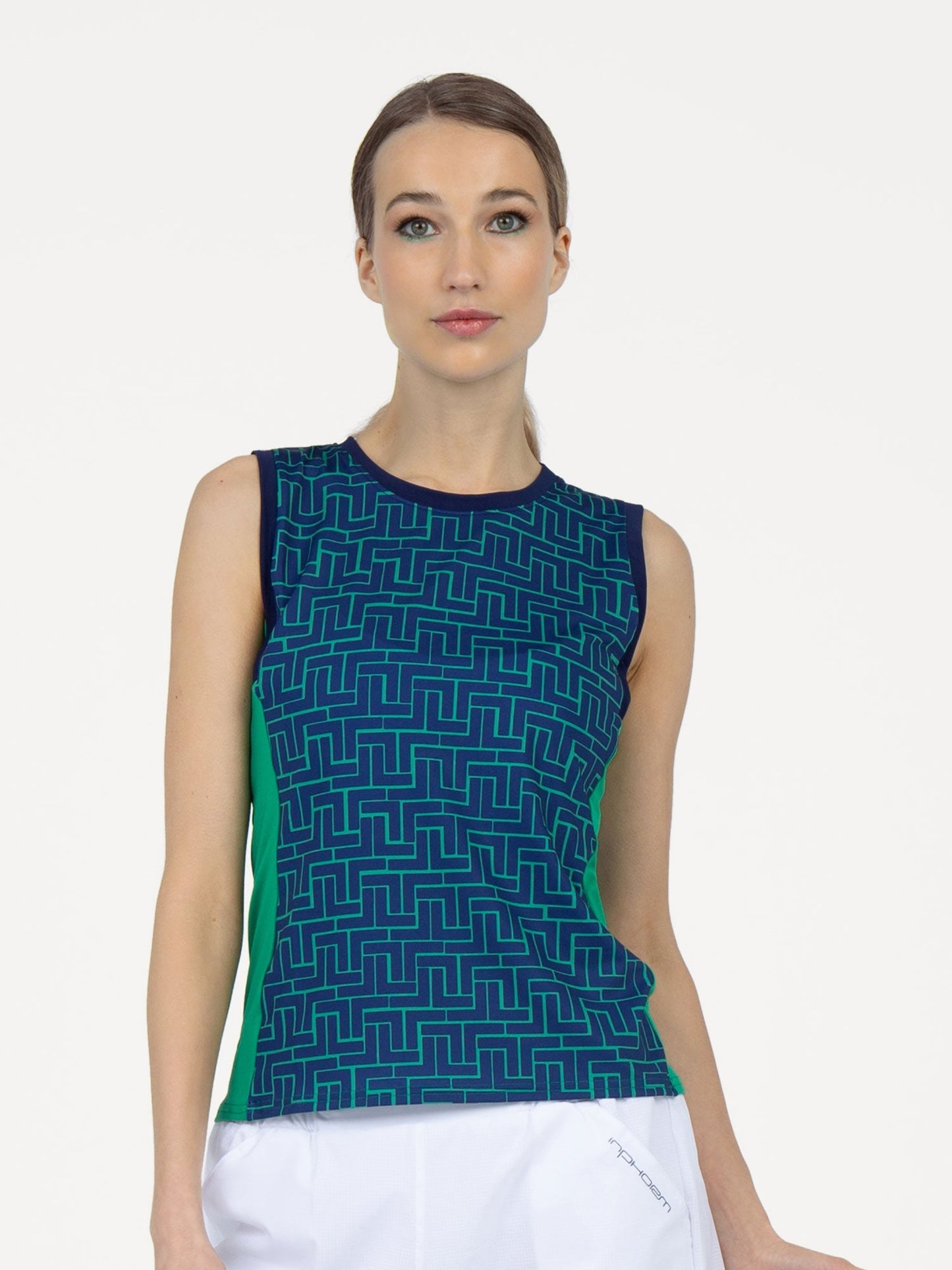 Harper Performance Tank - Ink Tessel/Ivy - The Golf Guys Online