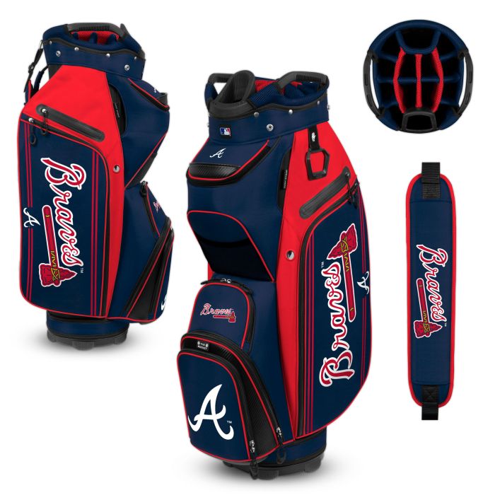 Atlanta Braves Cooler Golf Cart Bag - The Golf Guys Online