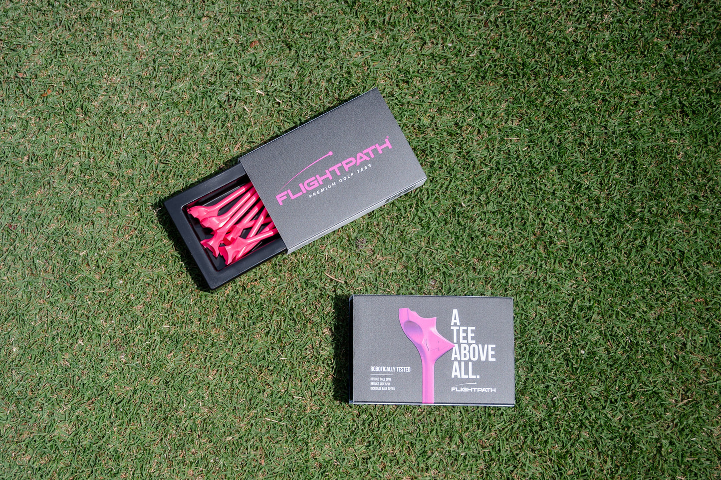 Pink Flightpath Golf Tees - 1 Pack - The Golf Guys Online