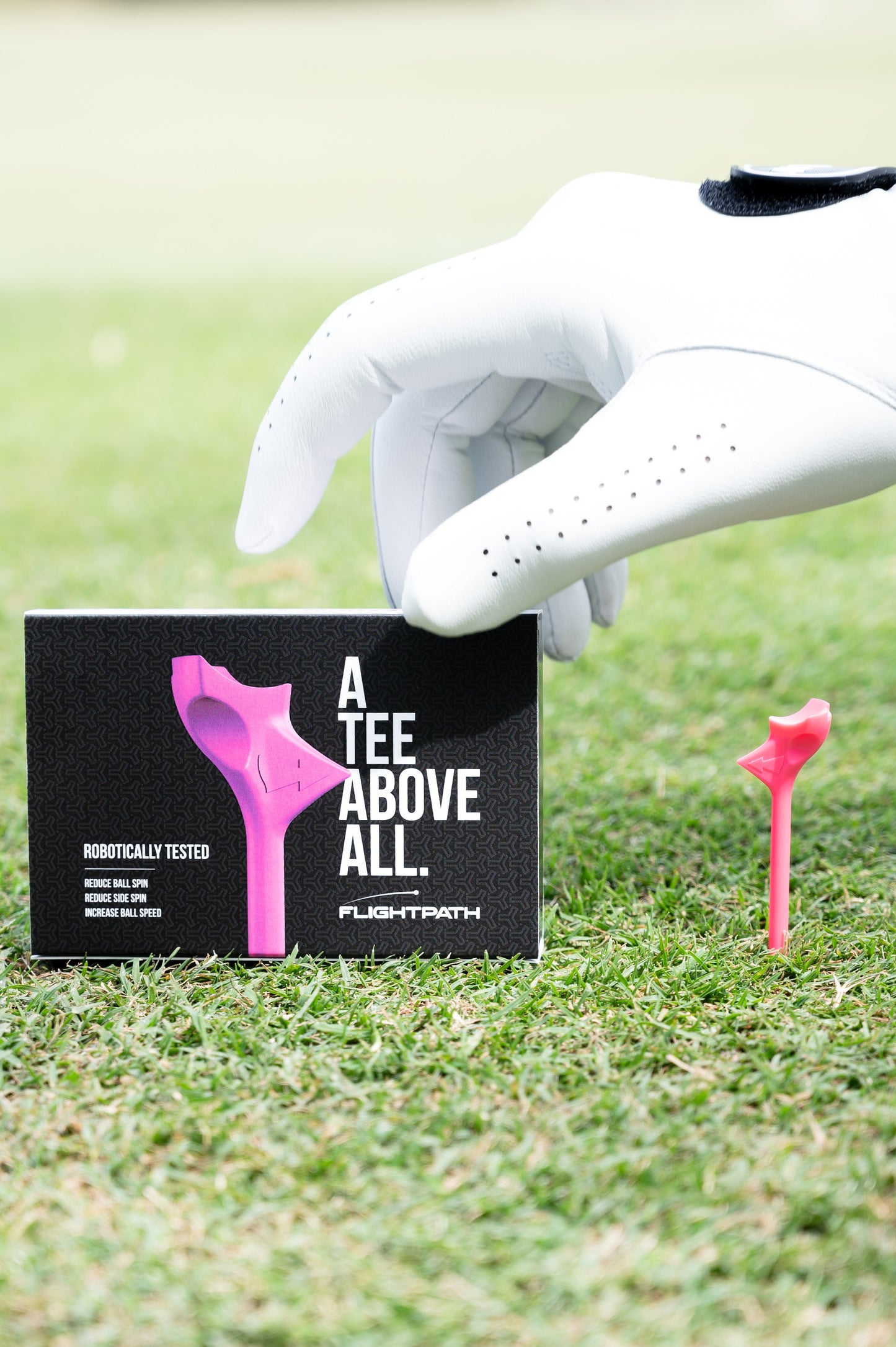 Pink Flightpath Golf Tees - 1 Pack - The Golf Guys Online