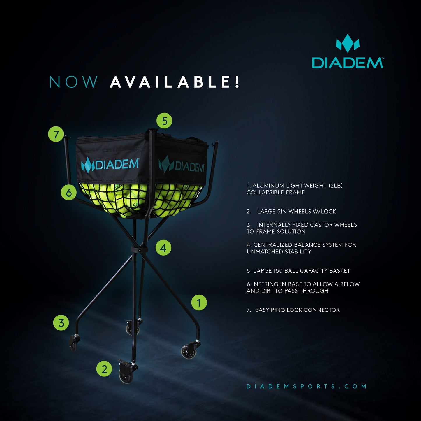 Diadem Ball Cart - 150 Ball - The Golf Guys Online