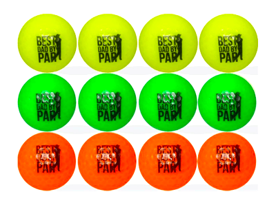 New Novelty Best Dad By Par Father's Day Golf Balls