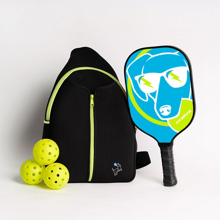 Pickleball Starter Bundle - Black Sling Bag Combo - The Golf Guys Online