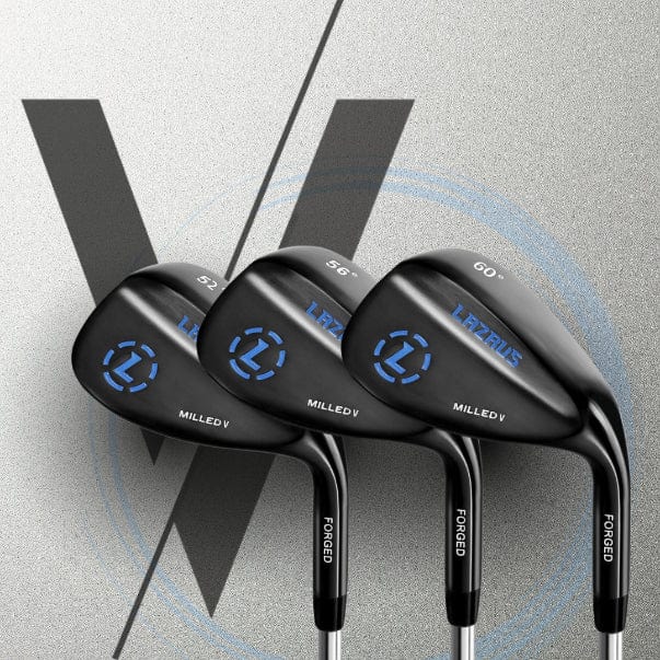 Lazrus Golf - Milled V Wedges Set (52°, 56° & 60°) - The Golf Guys Online