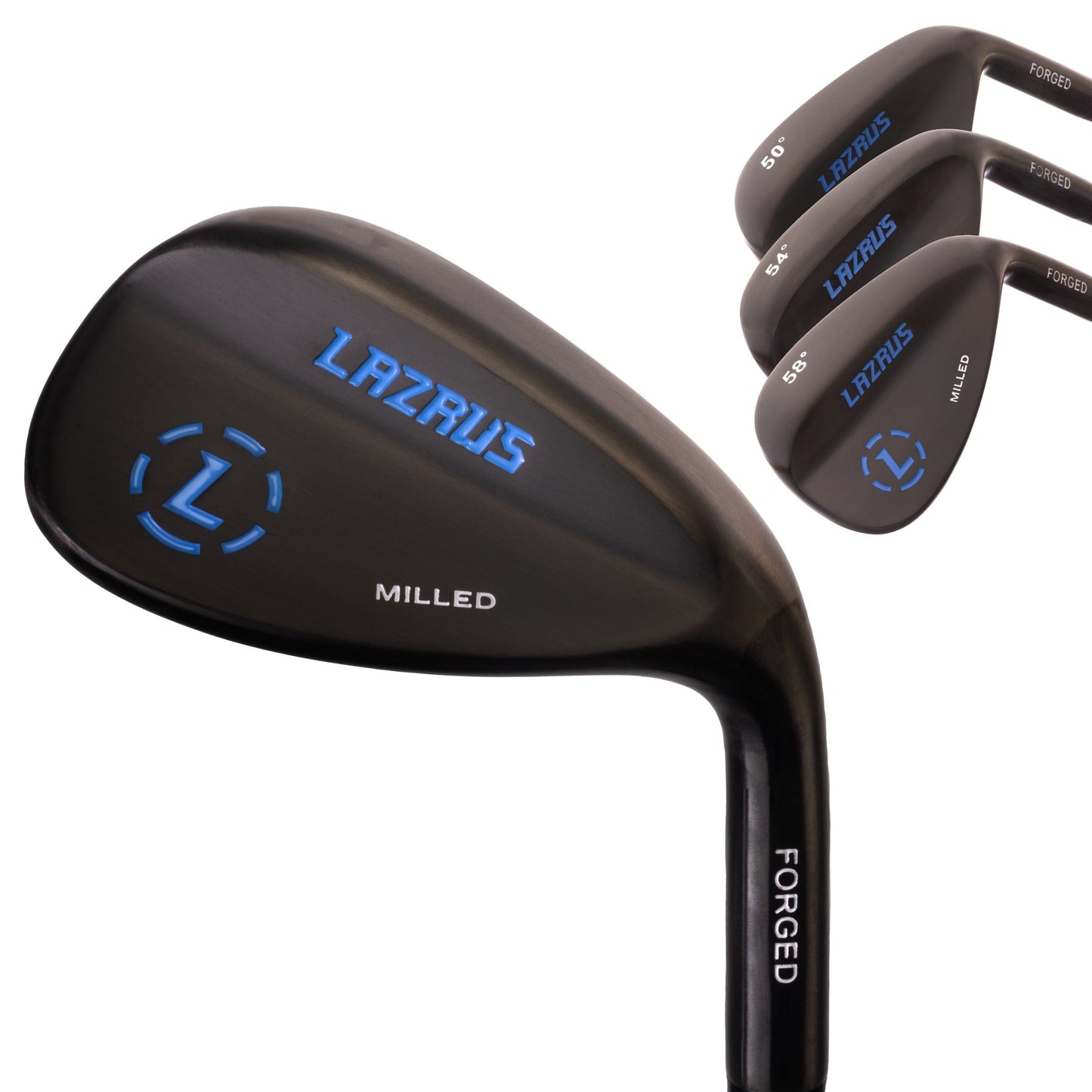 Lazrus Golf - Wedges Set or Individual - Forged 50, 54, 58 | Gap, Sand, Lob Wedge (Right Hand) - The Golf Guys Online