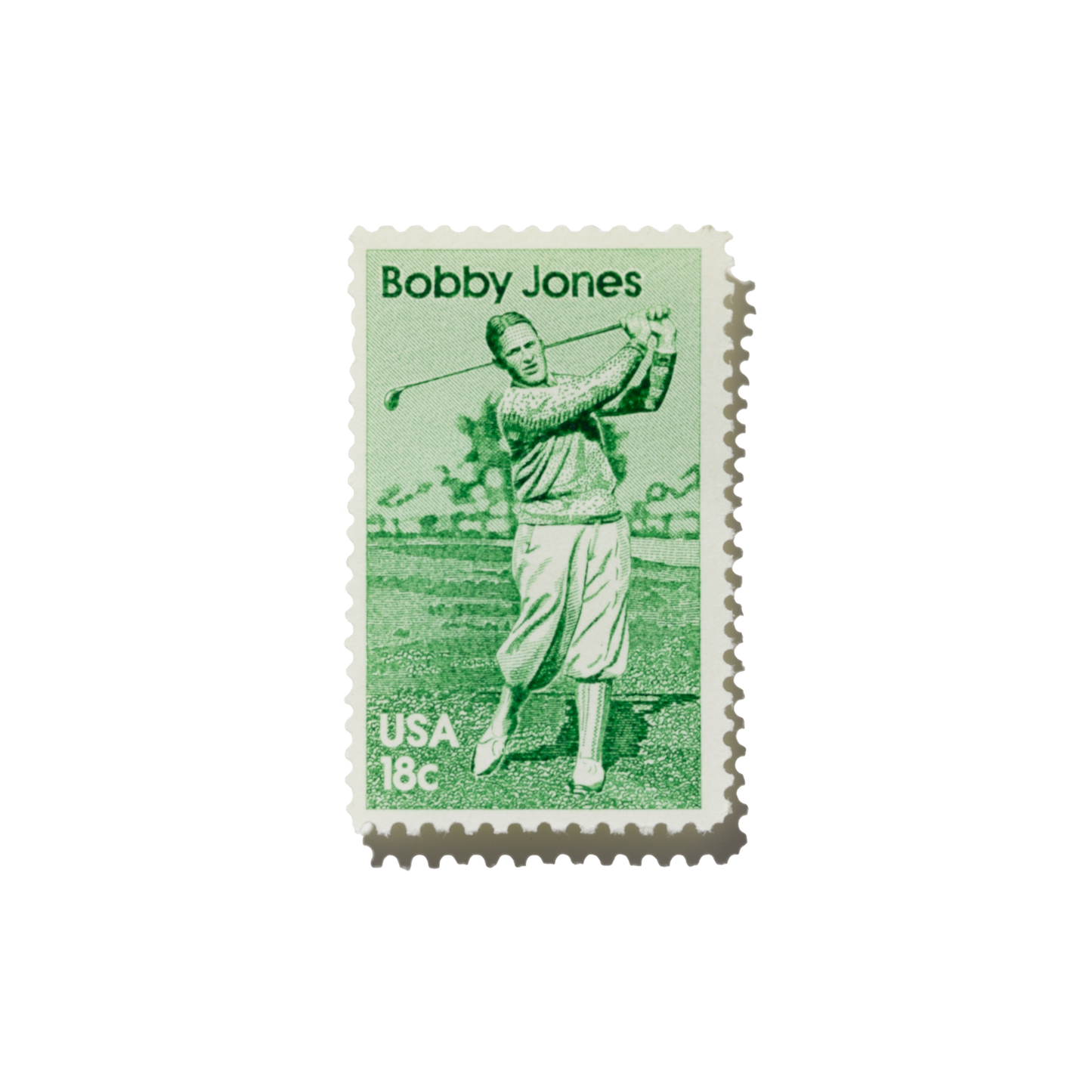 Bobby Jones Stamp (Green) - The Golf Guys Online