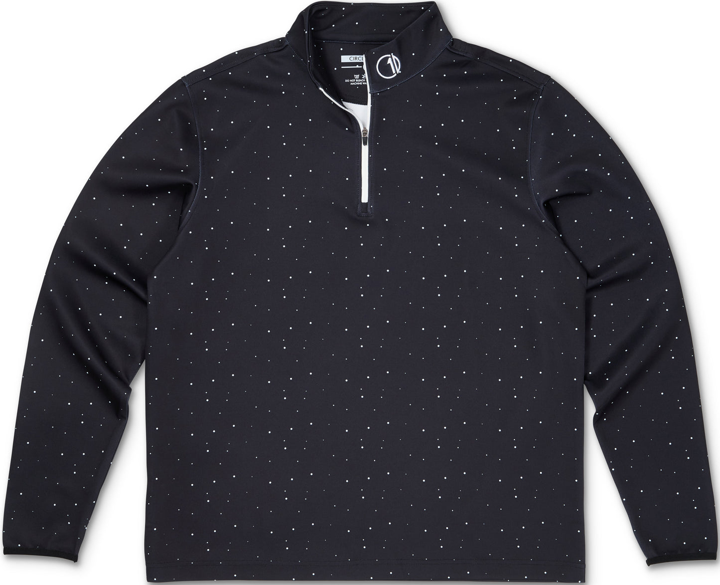 C1D Q-Zip Pullover - Black Splatter - The Golf Guys Online