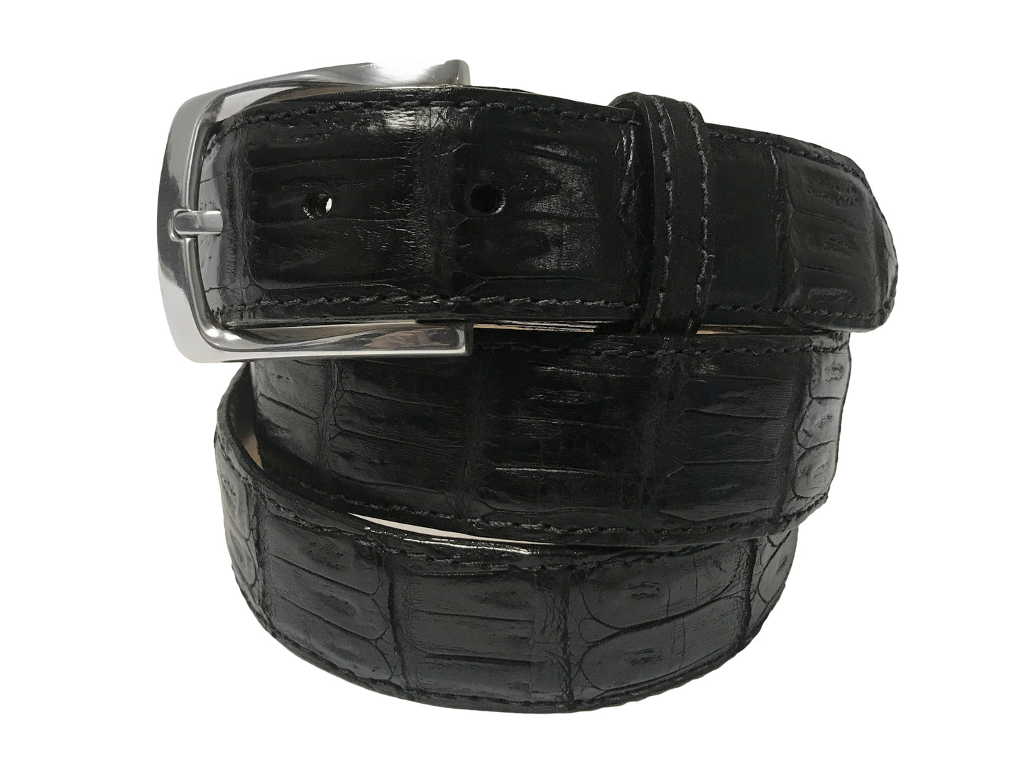 Caiman Skin Belt Black Classic - The Golf Guys Online