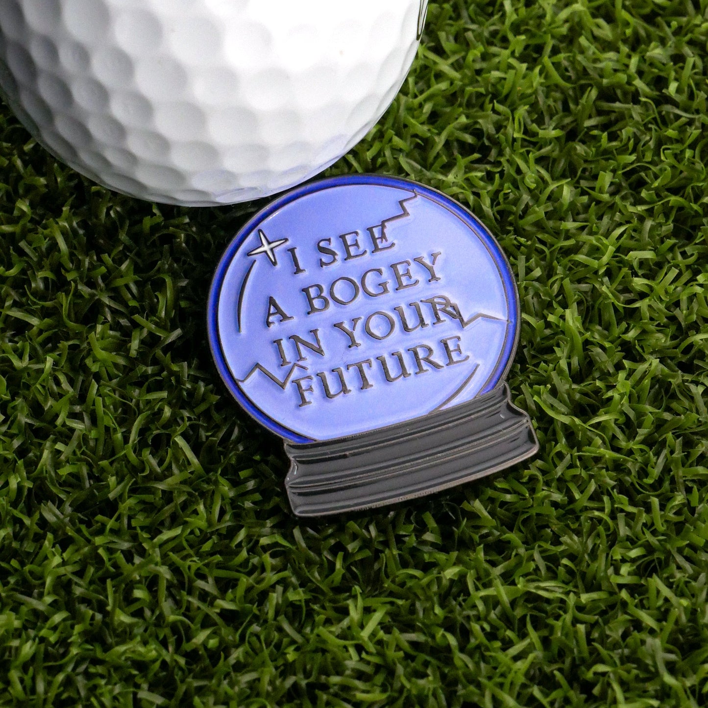 I See A Bogey Crystal Ball Ball Marker