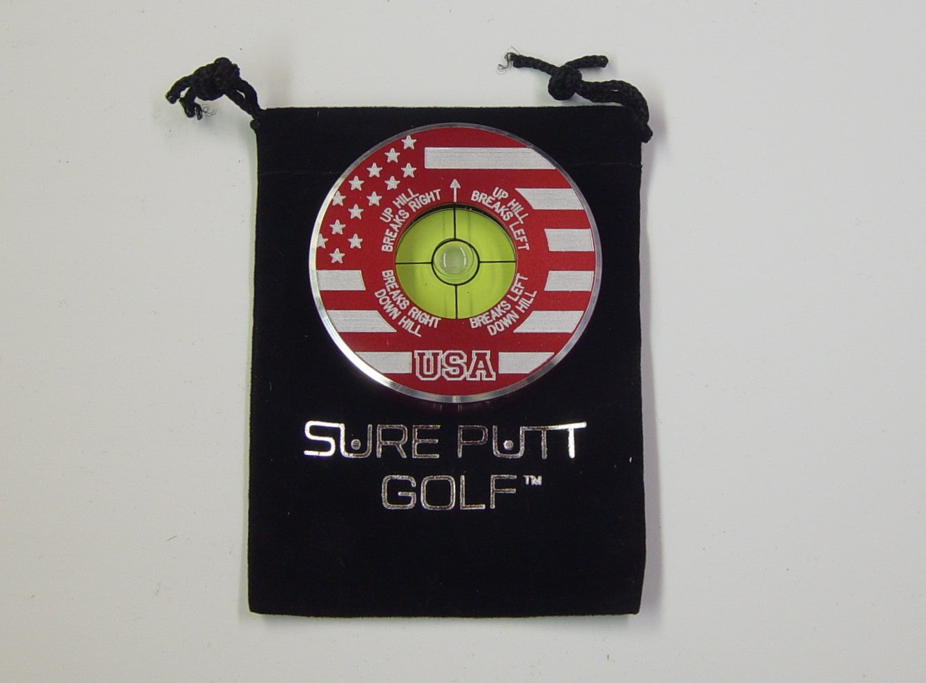 Sure Putt Pro Golf Green Reader - USA - Limited Edition Red - The Golf Guys Online