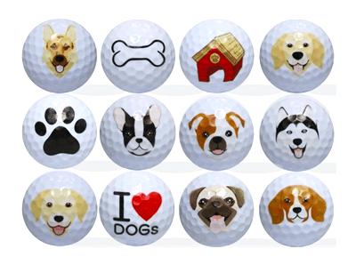 New Novelty Dog Lover Golf Balls