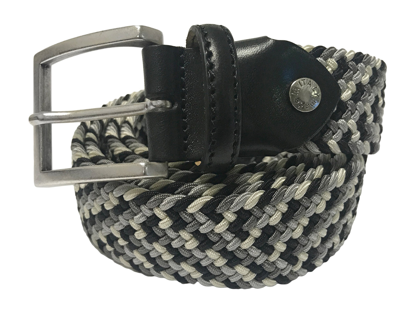 Cotton Stretch Belt Light Monochrome - The Golf Guys Online